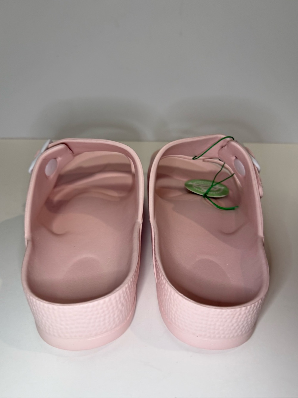 Women's Pink Double-Buckle Slide Sandals - Picture 4 of 8